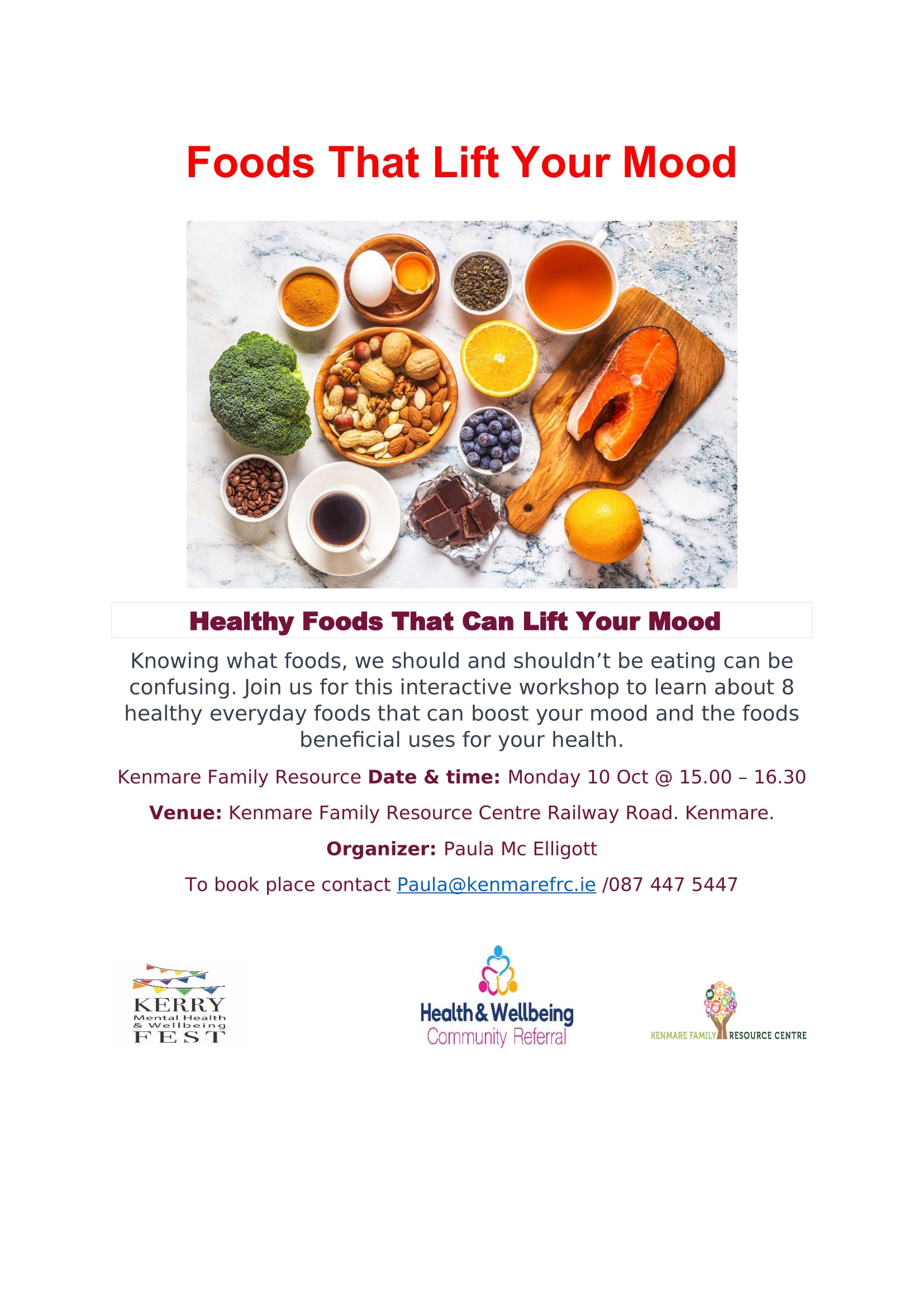 Foods That Lift Your Mood event at Kerry Mental Health & Wellbeing Fest 2022