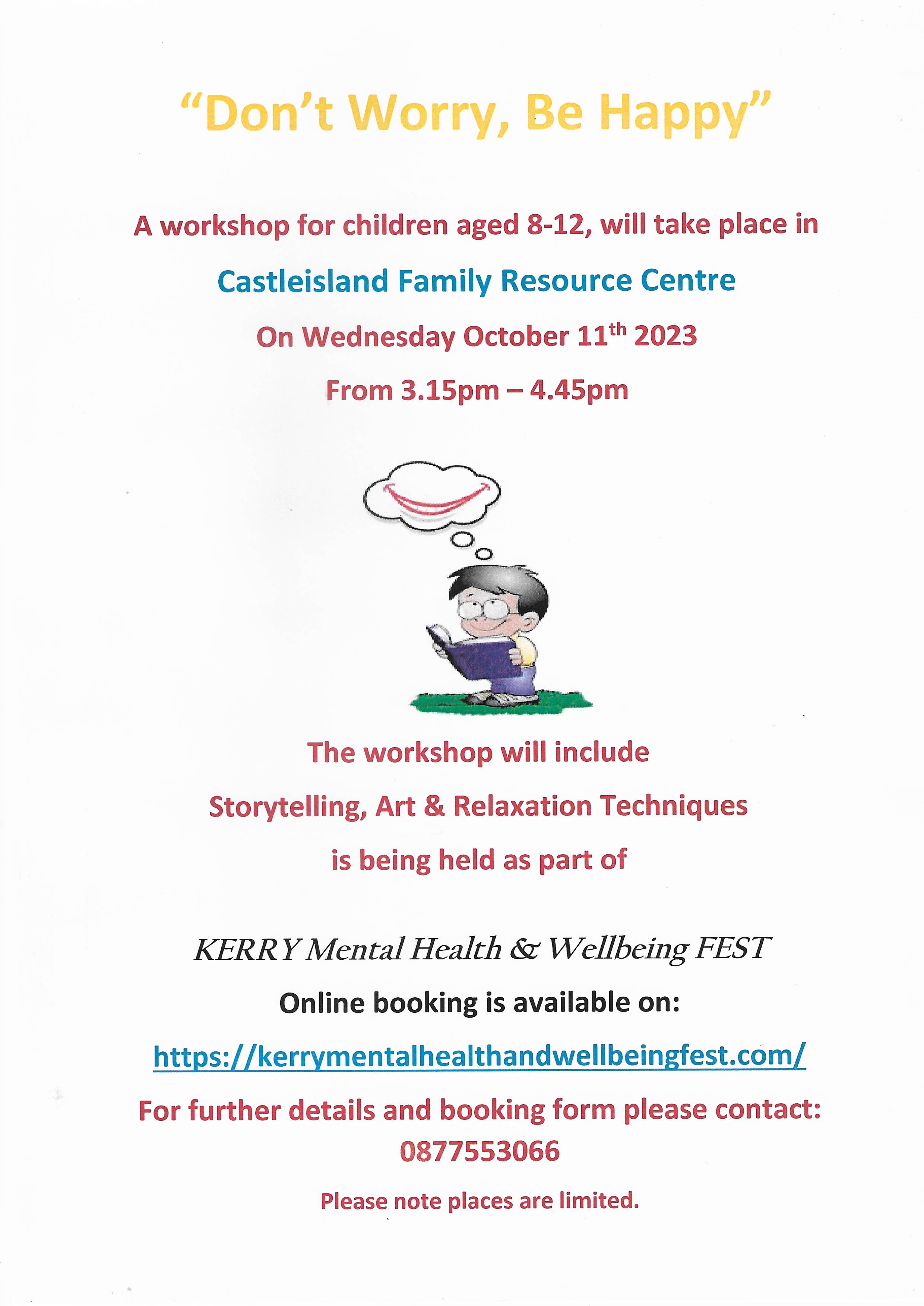 Don't Worry, Be Happy event at Kerry Mental Health & Wellbeing Fest 2022