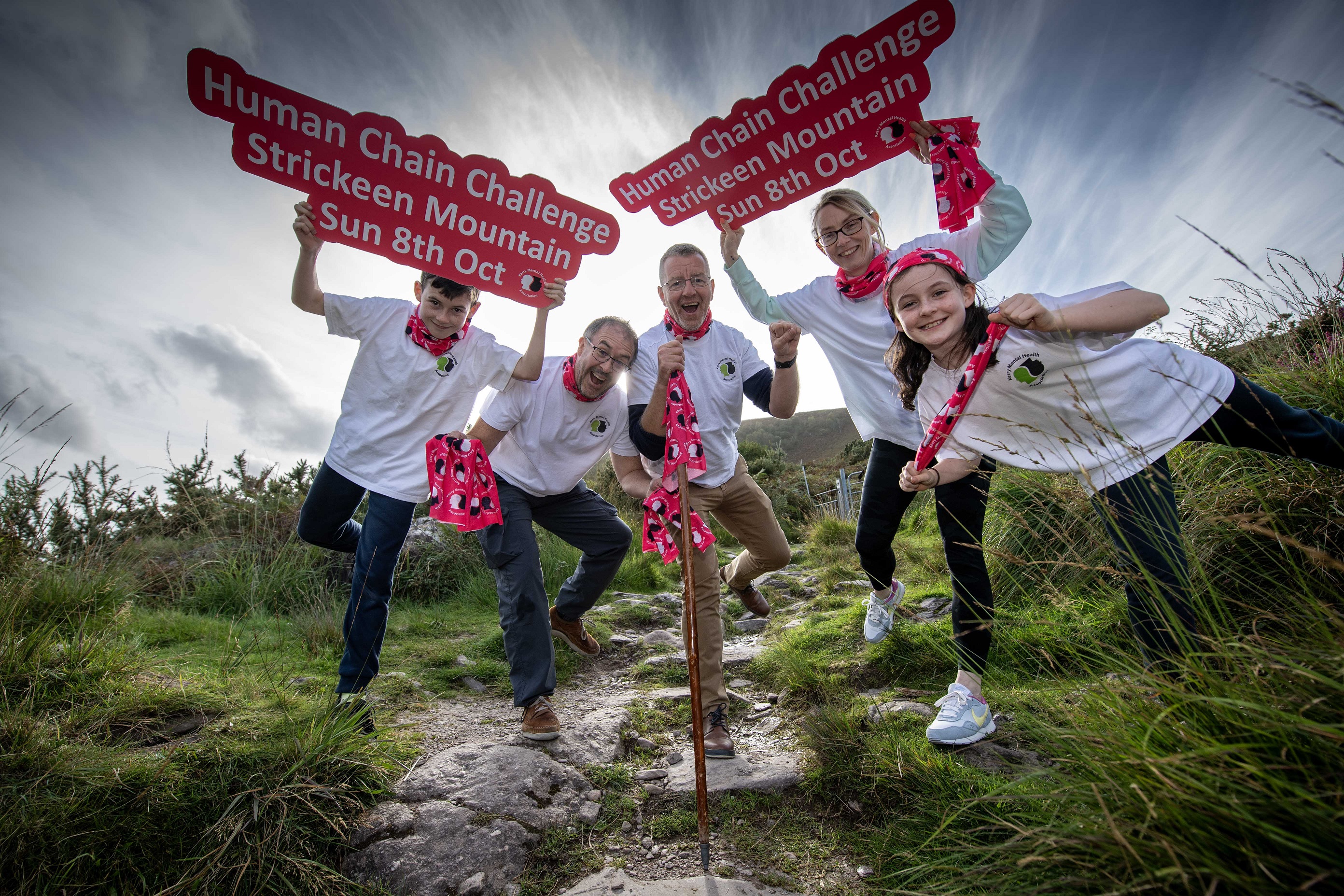 Human Chain Challenge On Strickeen Mountain event at Kerry Mental Health & Wellbeing Fest 2023