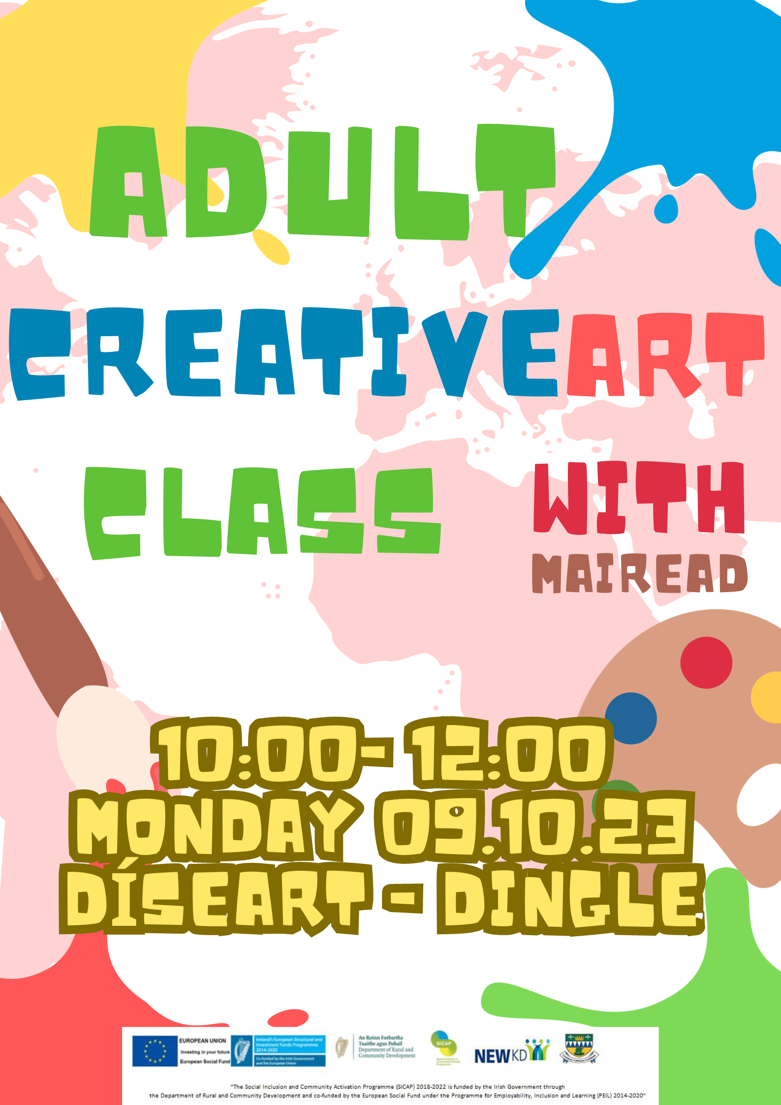 Adult Creative Art Class event at Kerry Mental Health & Wellbeing Fest 2022