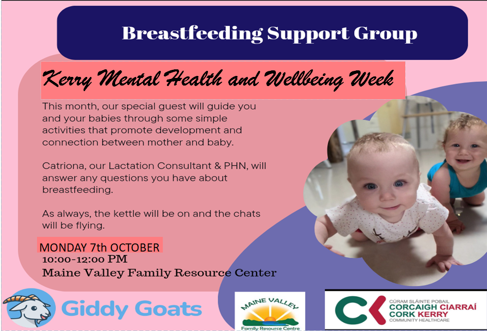 Giddy Goats @ Breast Feeding Support Group event at Kerry Mental Health & Wellbeing Fest 2022